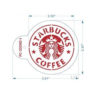 Coffee Logo Cookie Stencil